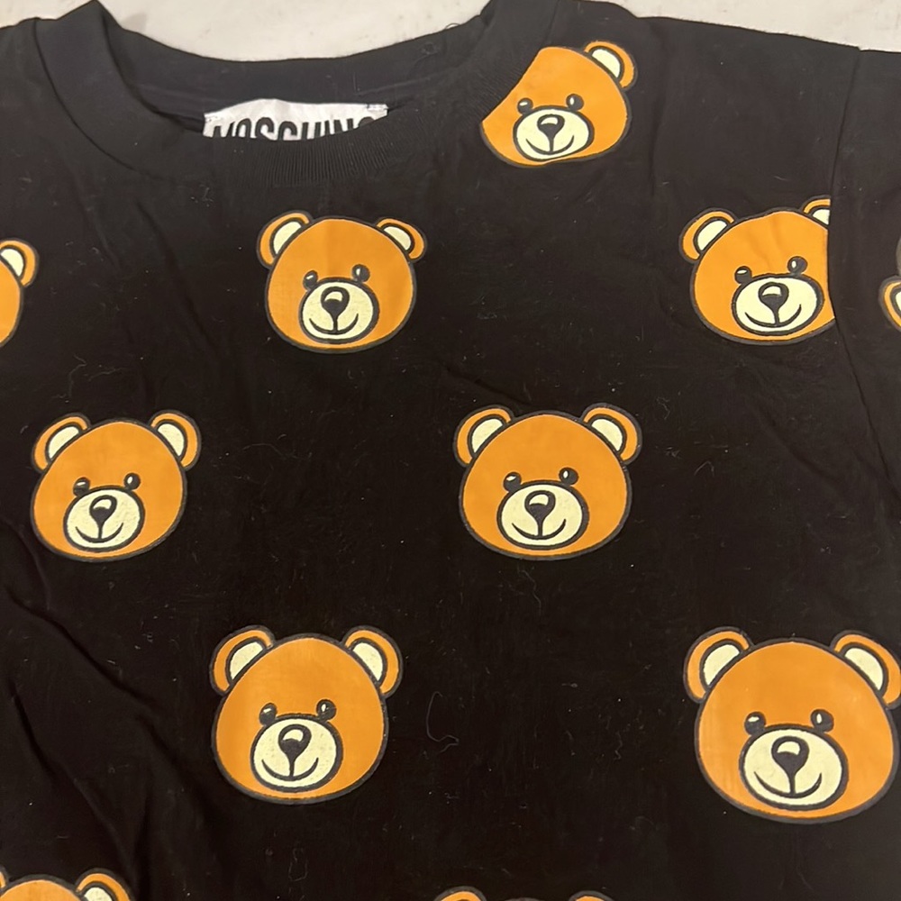 NWOT Moschino Teddy Bear Pattern T-shirt